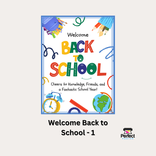 Welcome Back to School Free Poster Perfect School Tools