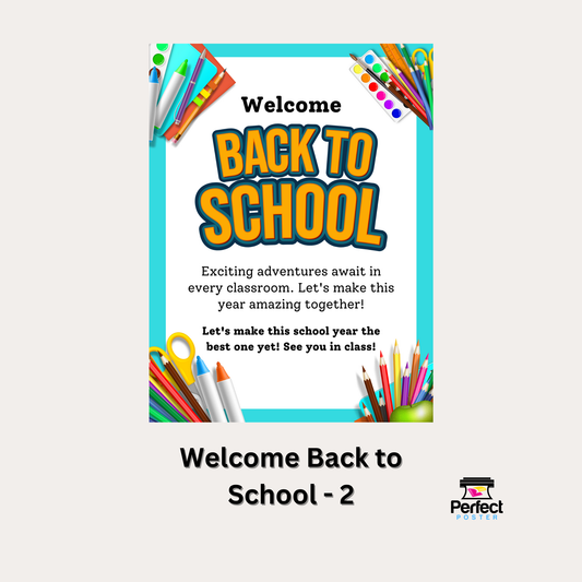 Back to School Free Poster Perfect School Tools