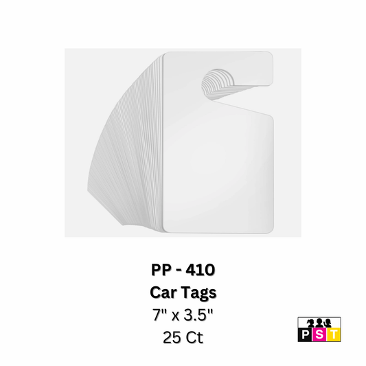 Car Tag - 7" x 3.5" (25 Ct) Perfect School Tools