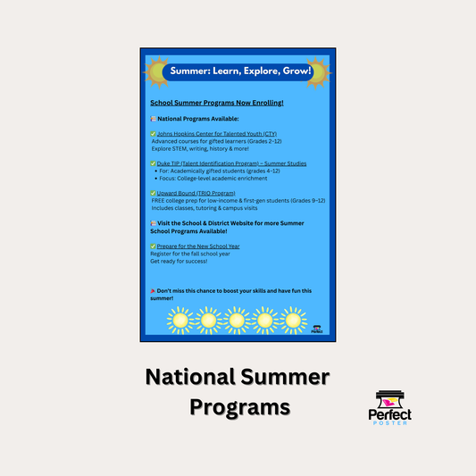 School Poster - School Summer Programs Poster - Free School Poster Template