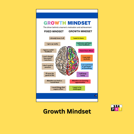 Growth Mindset Poster - School Poster Template - Perfect Poster - PST Perfect School Tools