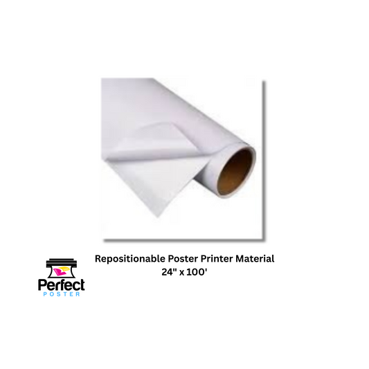 Poster Maker Supplies for School Printer.  Repositionable peel and stick material.