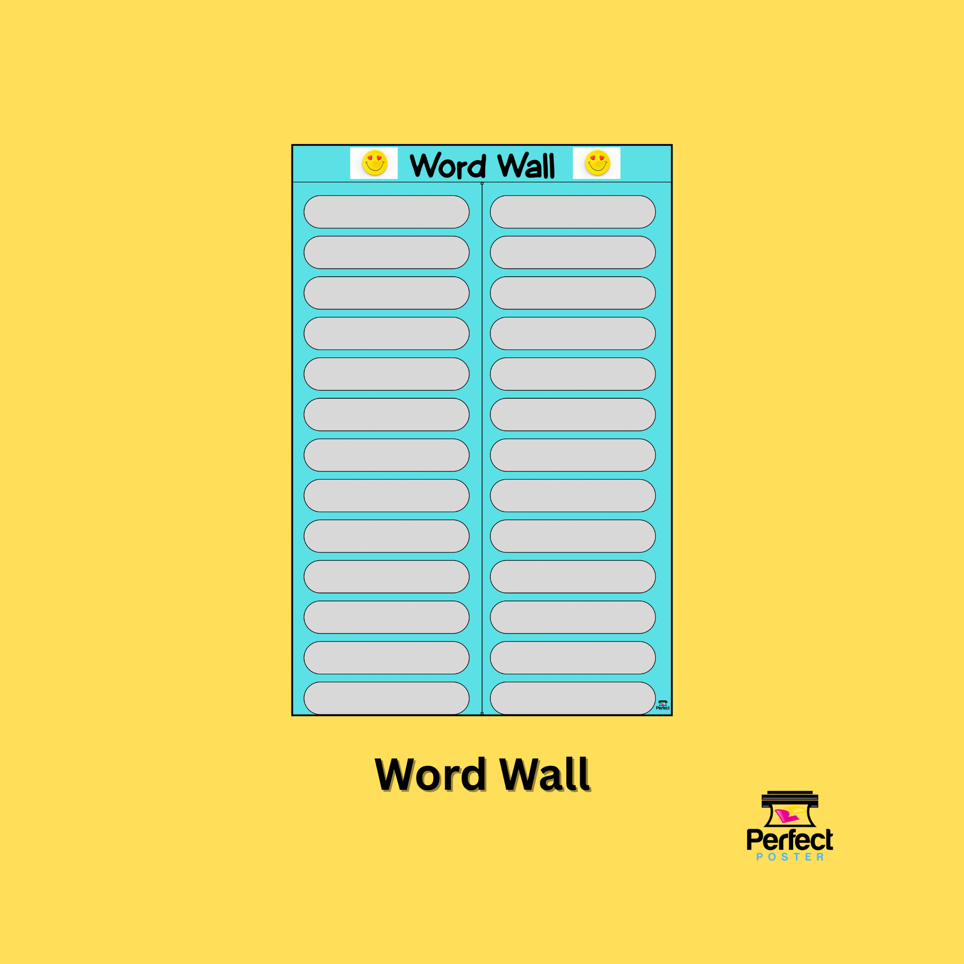 Word Wall - School Poster Template - Perfect Poster